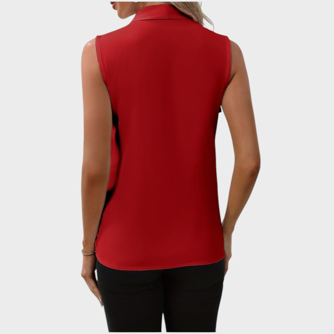 Roma | Blusa Sem Mangas com Decote V e Elegância Sem Esforço