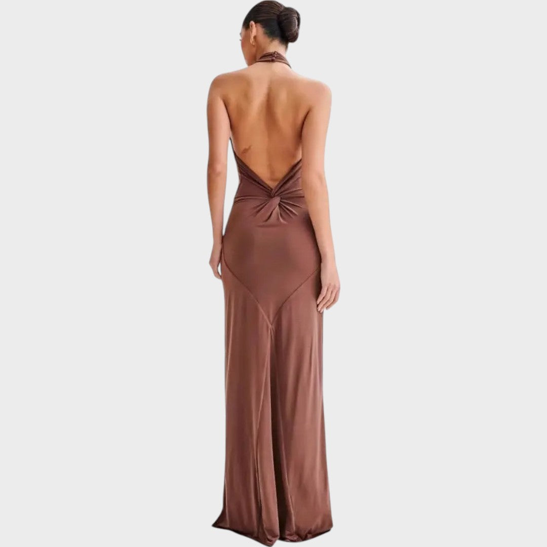 Laguna | Vestido Longo com Decote Frente Única