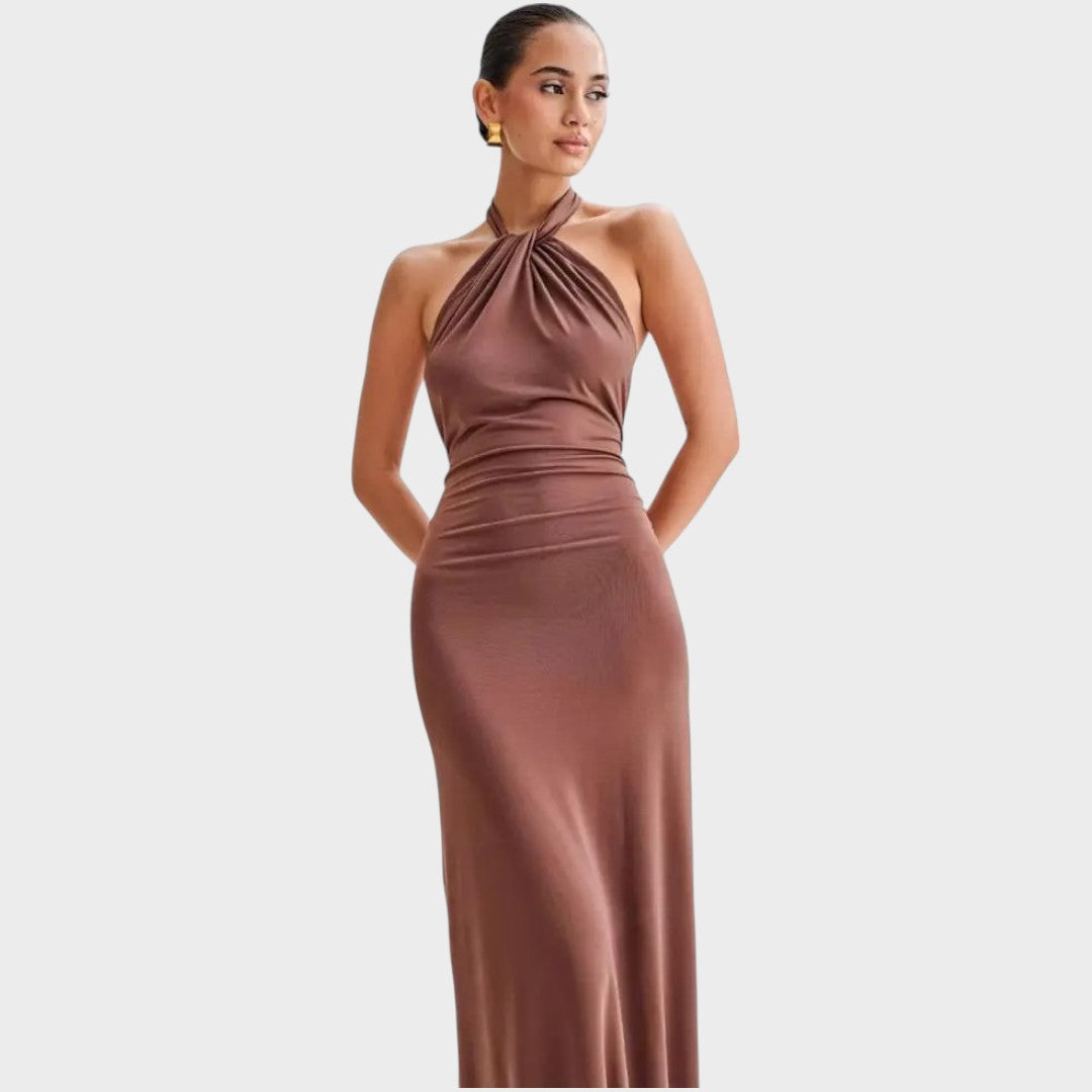 Laguna | Vestido Longo com Decote Frente Única
