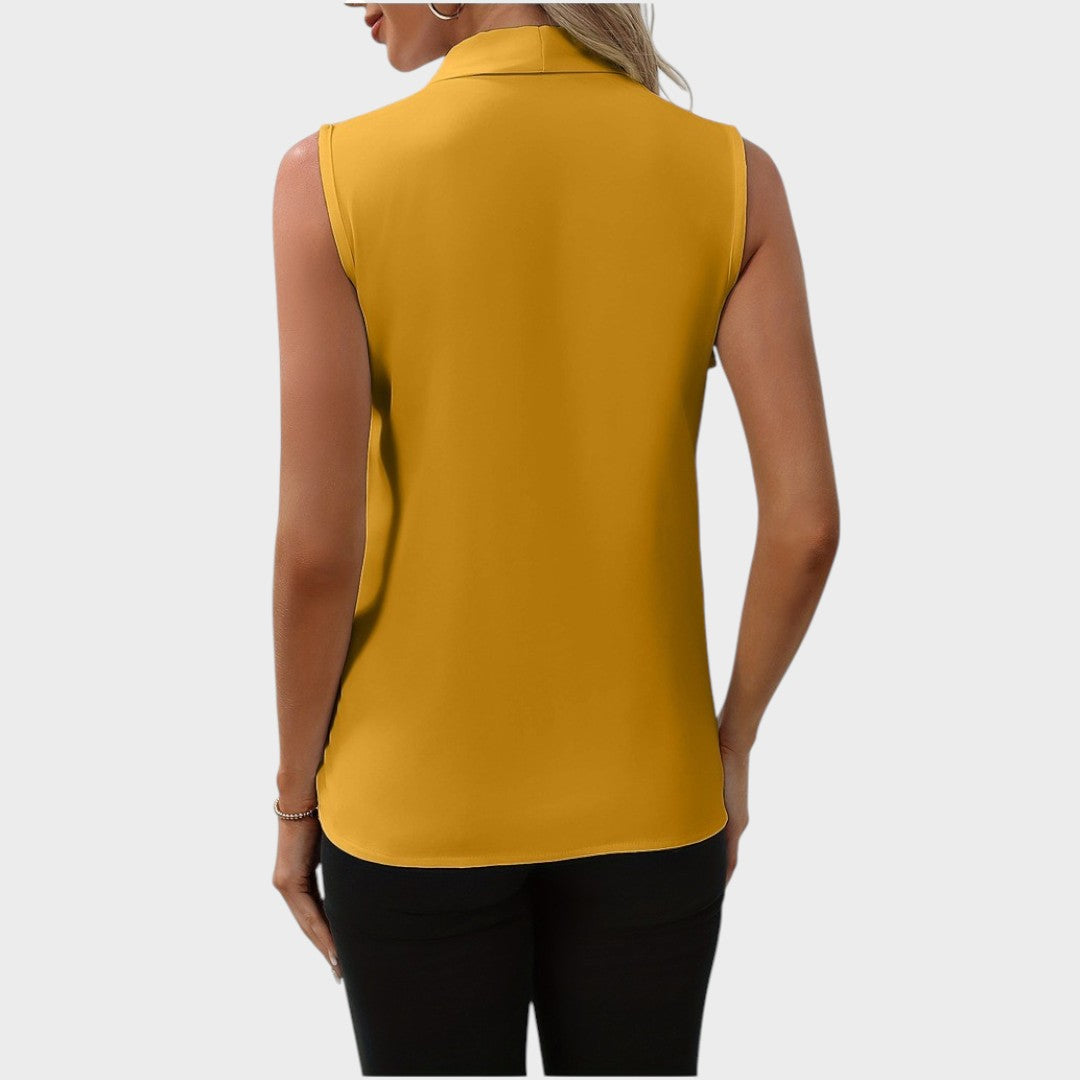 Roma | Blusa Sem Mangas com Decote V e Elegância Sem Esforço