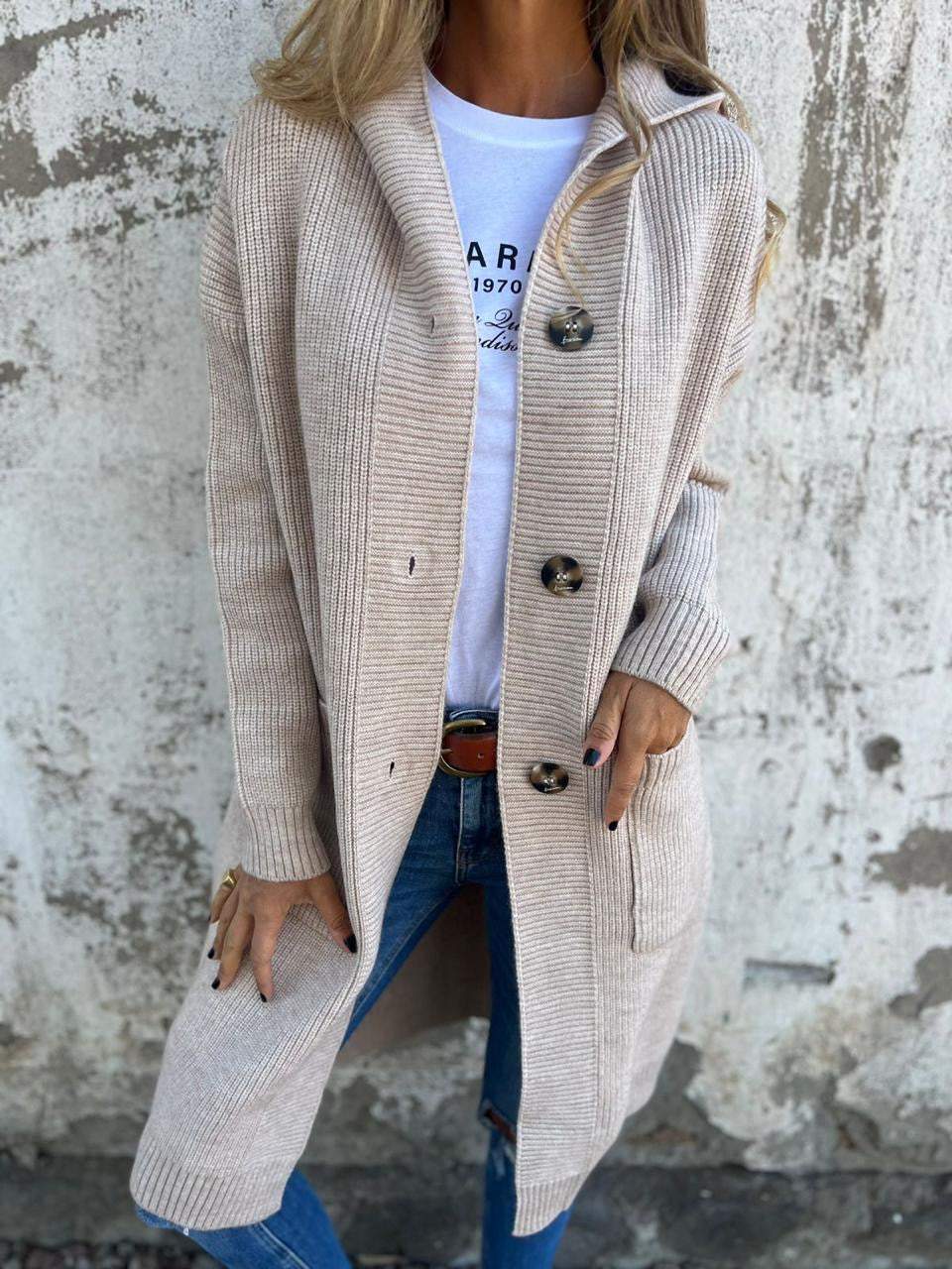 Mareena - Cardigã Longo Elegante