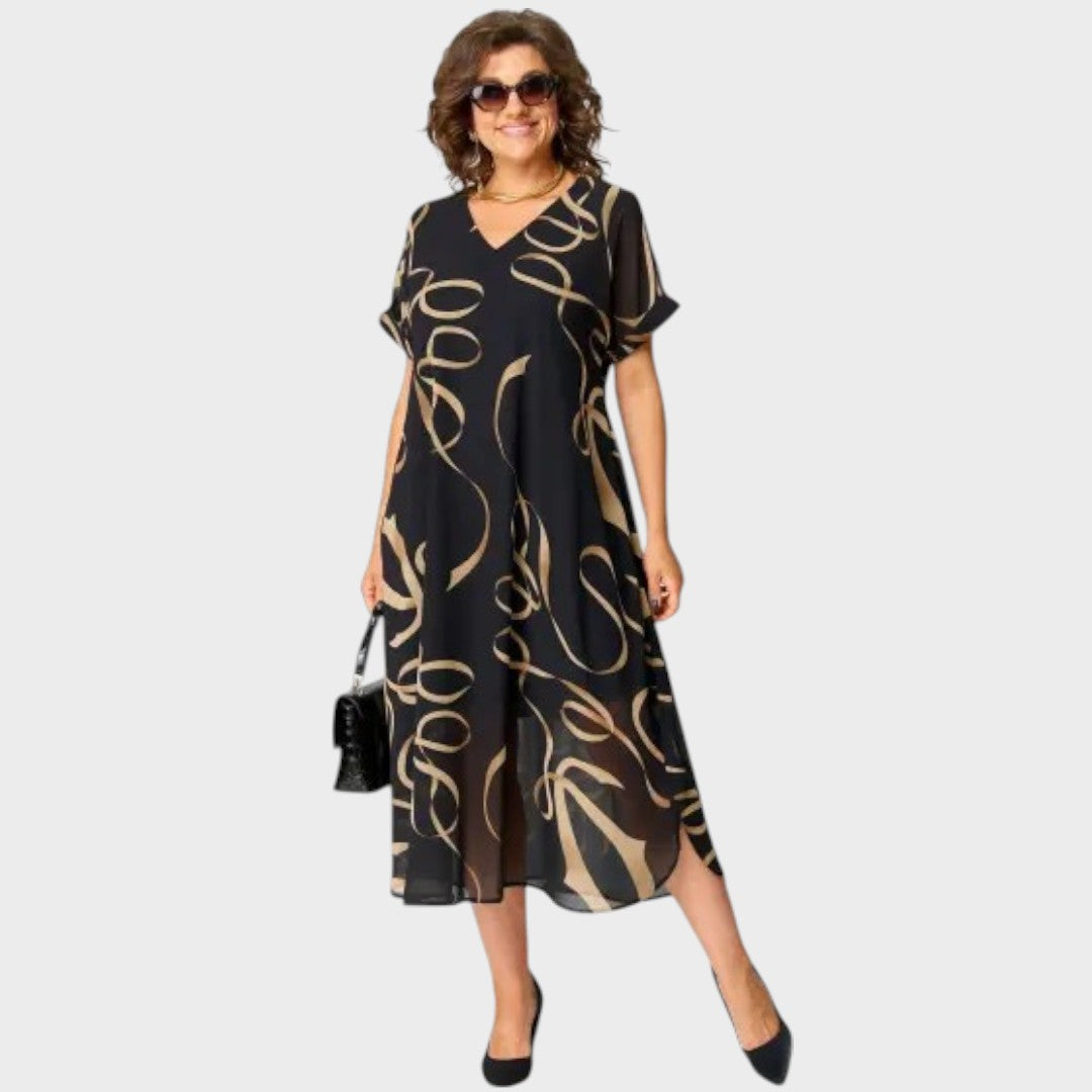 Alzira | Vestido de Chiffon Plus Size